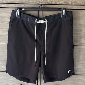 Vuori Black Swim Board Shorts